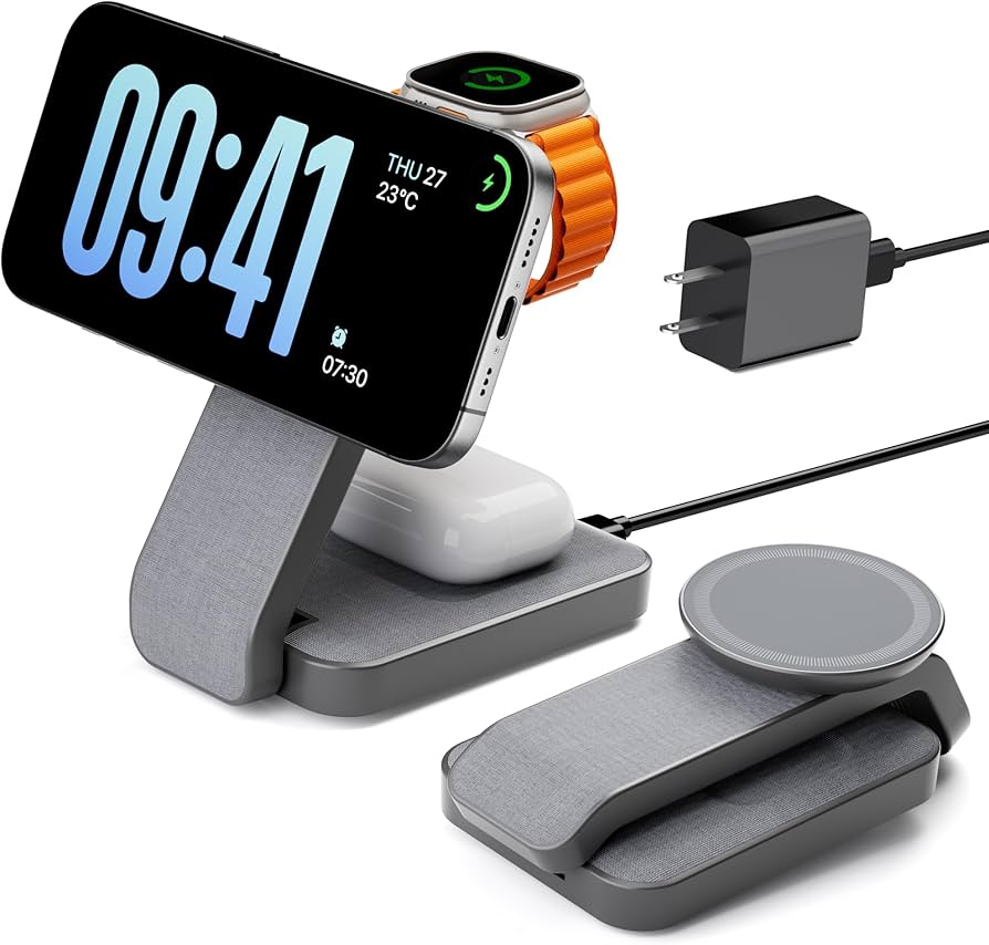 3-in-1 Wireless Charging Stand — Charge Everything. Clutter Nothing.